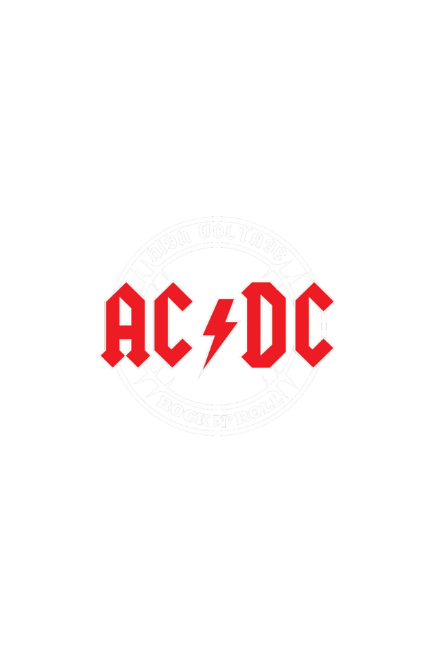 ACDC - Unisex Acid Wash Oversized Classic T-shirt Black