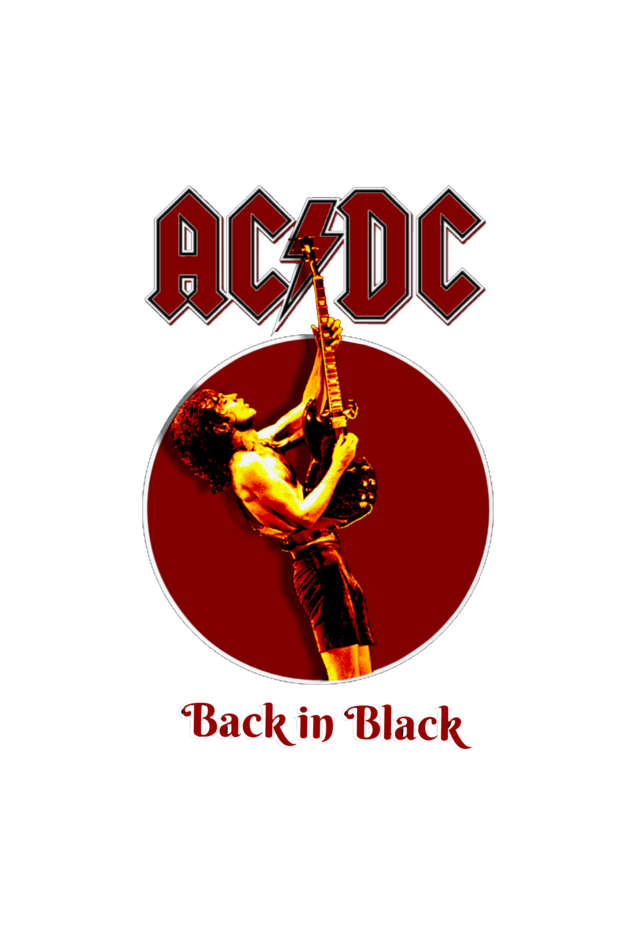 ACDC - Unisex Acid Wash Oversized Classic T-shirt Black