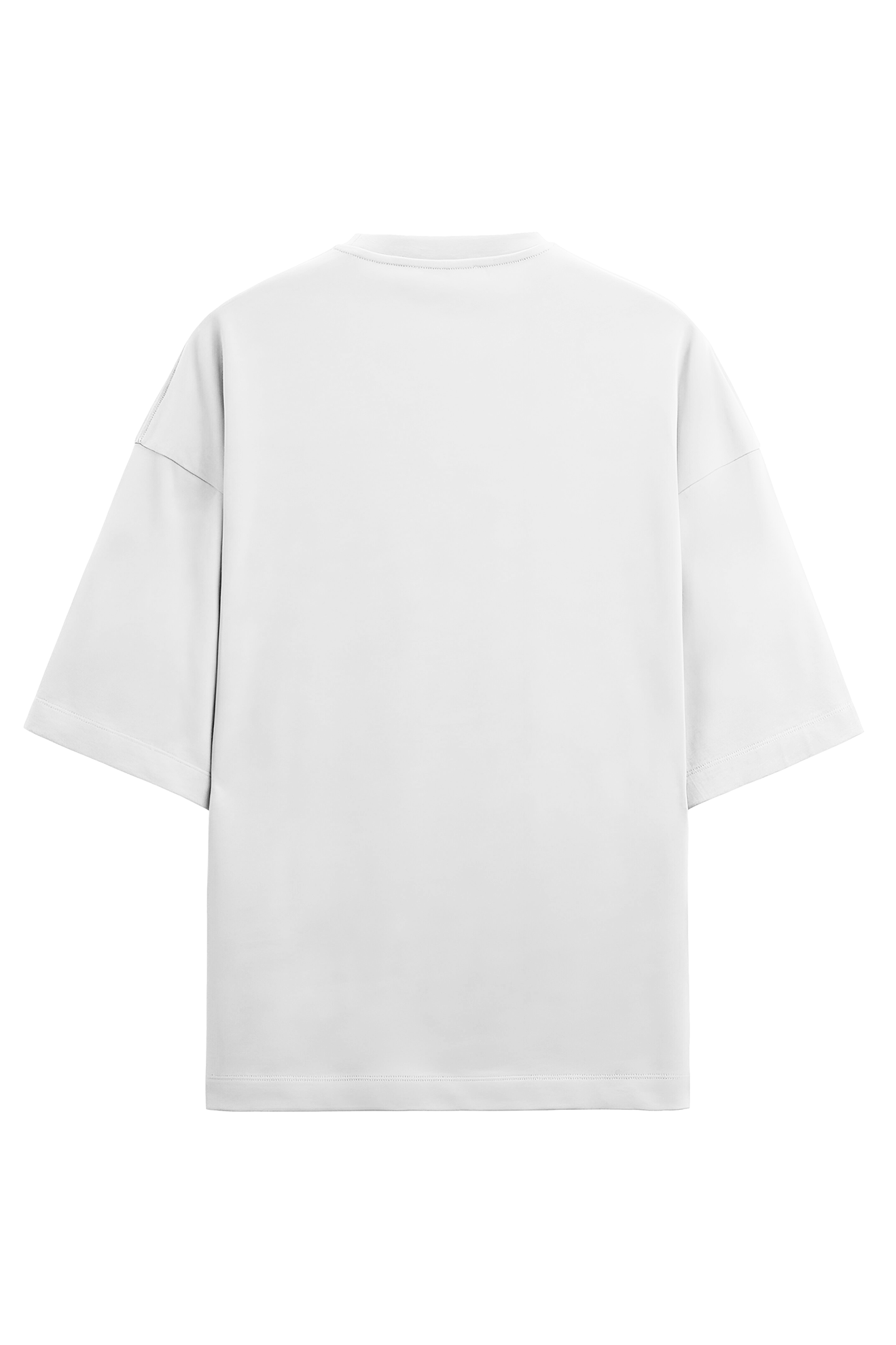 ACDC - Unisex Terry Oversized T-shirt in white.