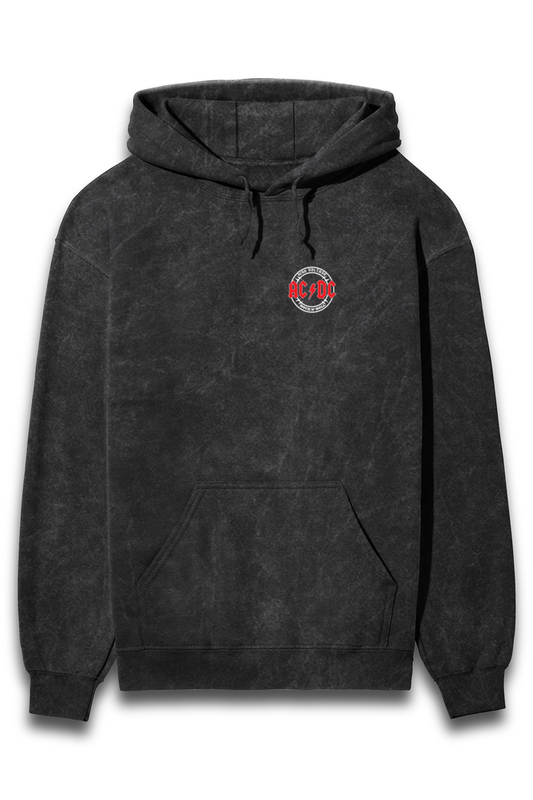 ACDC - Unisex Acid Wash Hooded Sweatshirt