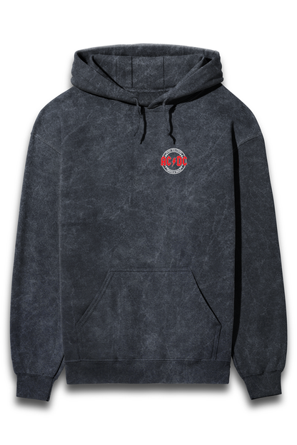 ACDC - Unisex Acid Wash Hooded Sweatshirt